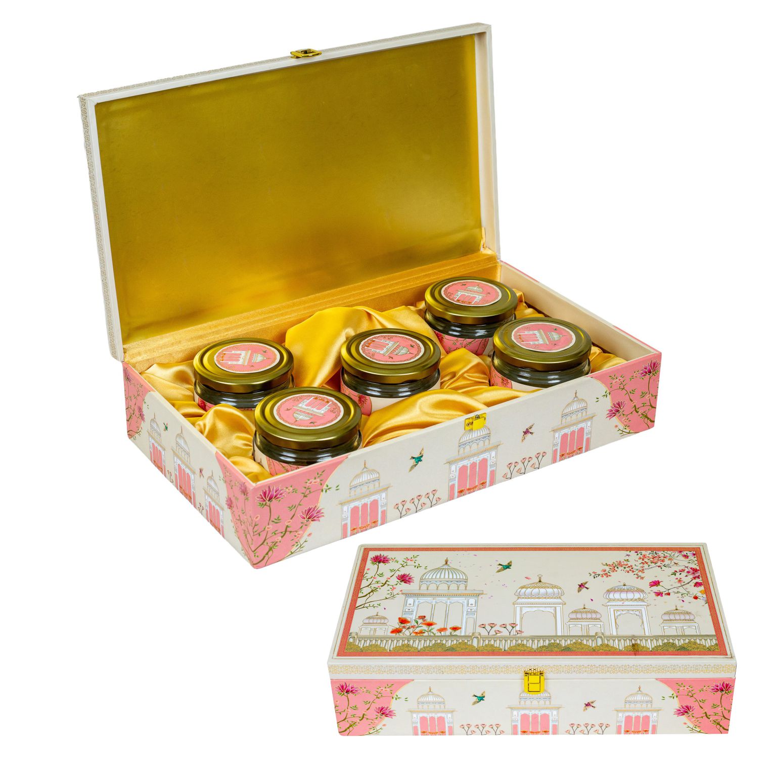 golden-geometric-nuts-box